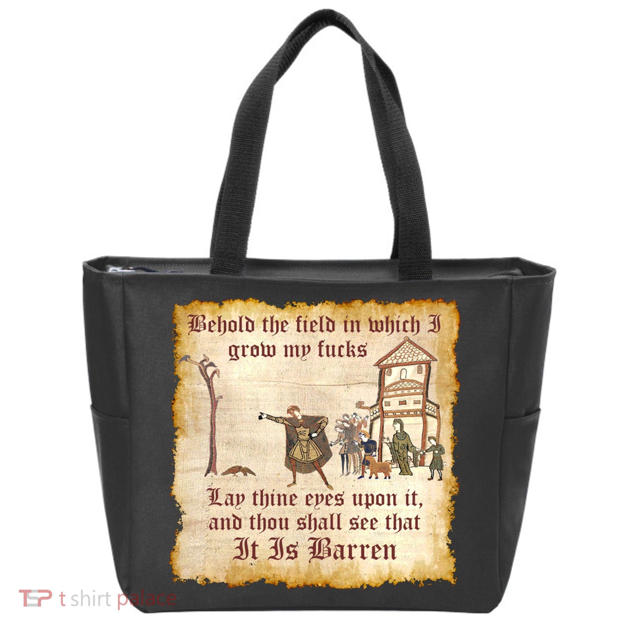 Behold The Field Medieval Dank Meme Tote Bag