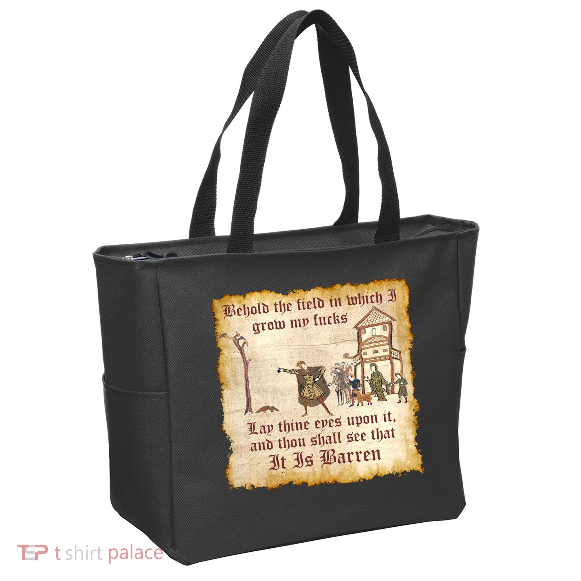 Behold The Field Medieval Dank Meme Tote Bag