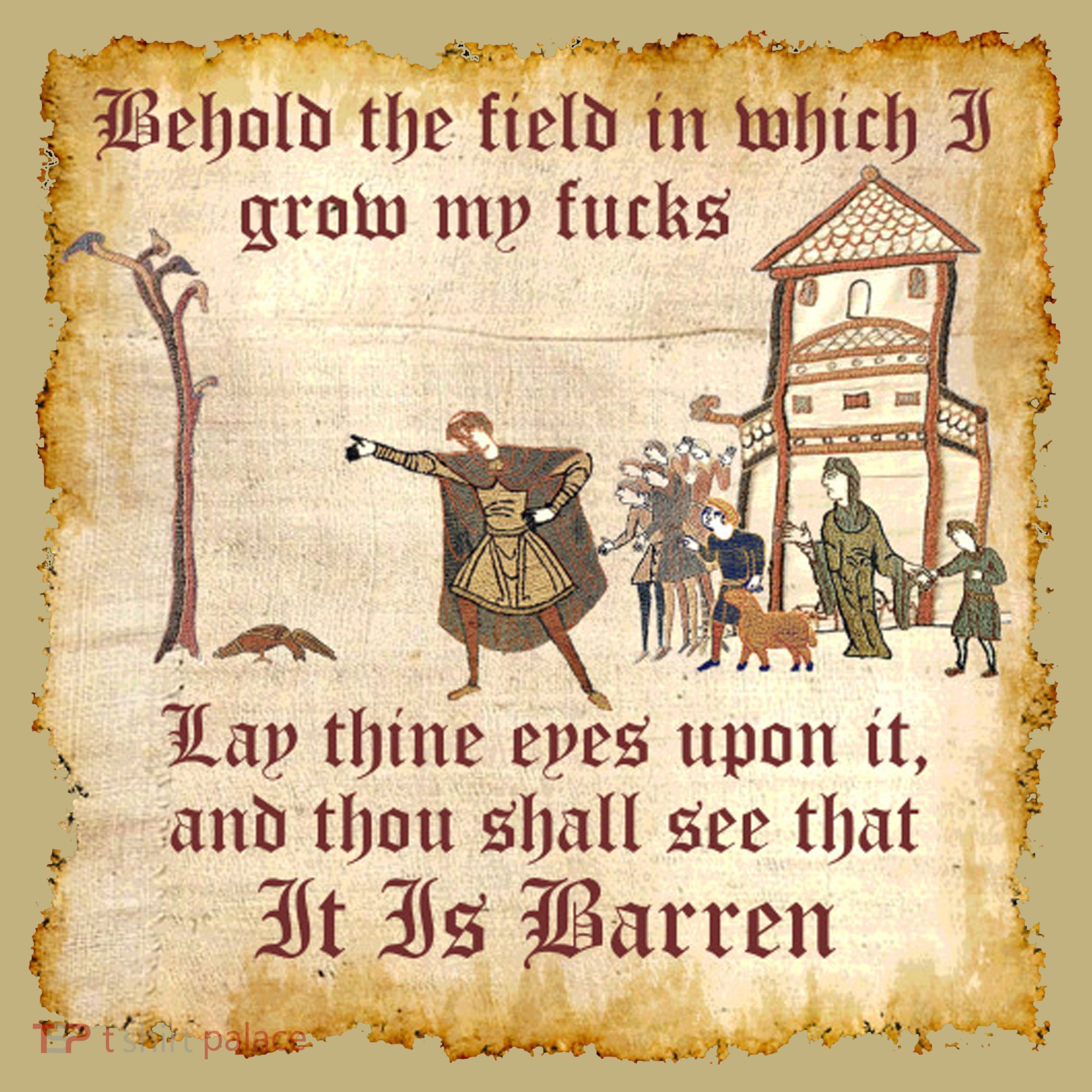 Behold The Field Medieval Dank Meme Hoodie