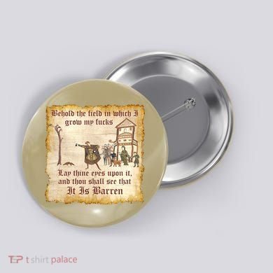 Behold The Field Medieval Dank Meme Button