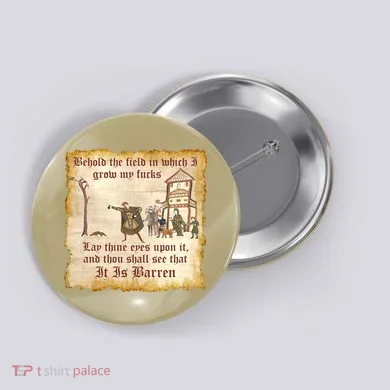 Behold The Field Medieval Dank Meme Button