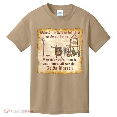 Behold The Field Medieval Dank Meme Kids T-Shirt
