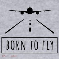 Born To Fly Aviation Pilot Flying Airplane Aircraft Gift Women's Racerback Cropped Tank thumb 2