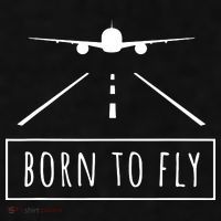 Born To Fly Aviation Pilot Flying Airplane Aircraft Gift Ladies PosiCharge Tri-Blend Wicking Tank thumb 2