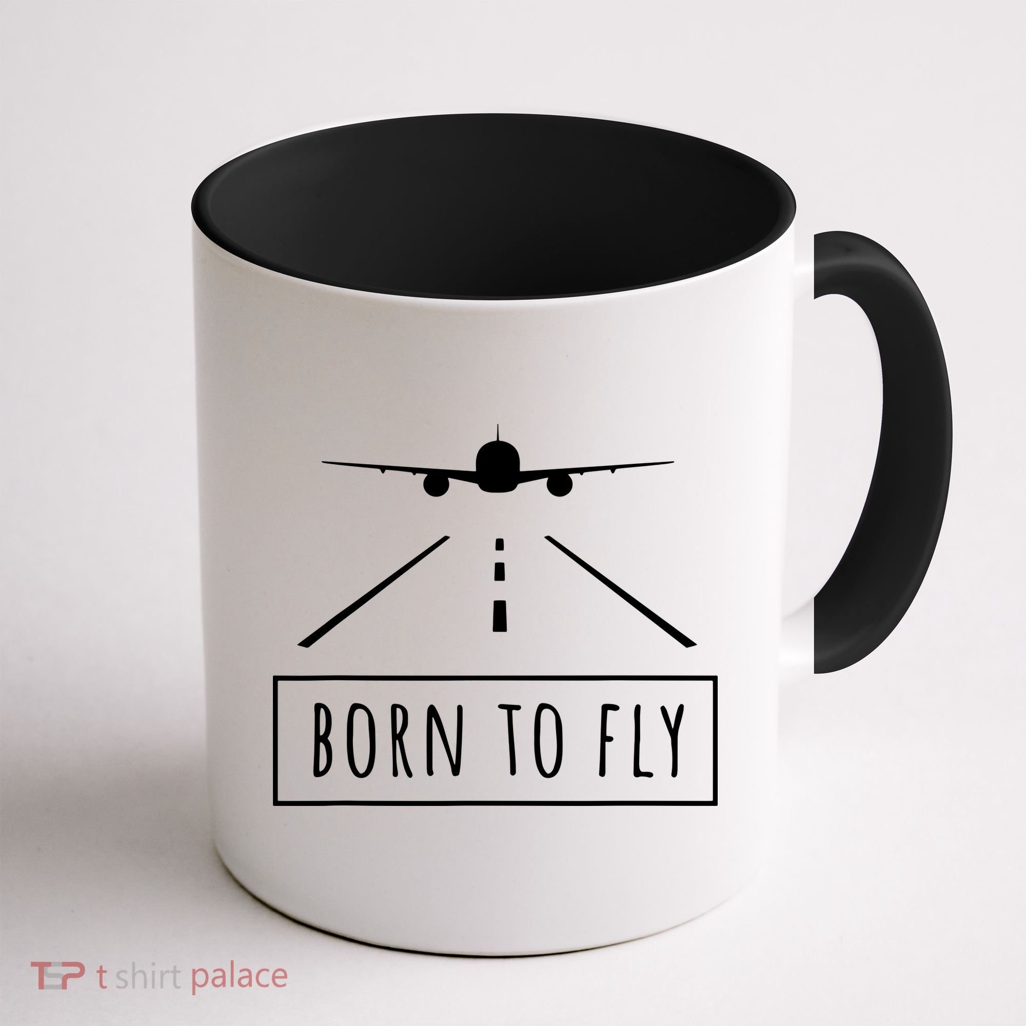Born To Fly Aviation Pilot Flying Airplane Aircraft Gift Coffee Mug