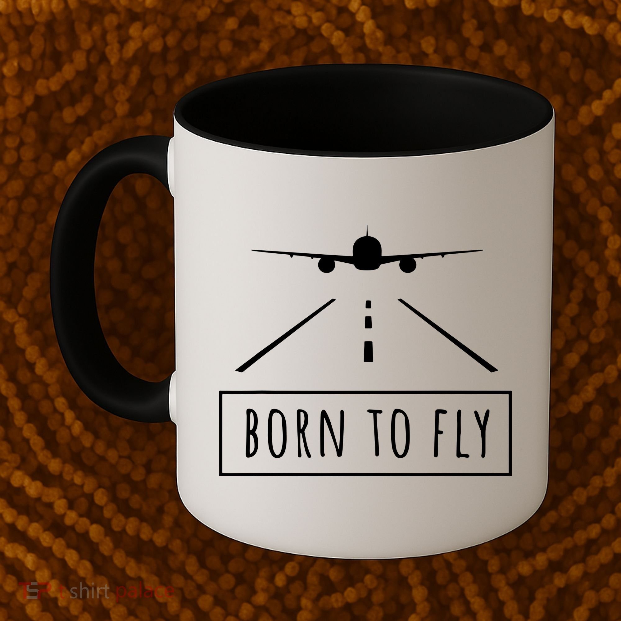 Born To Fly Aviation Pilot Flying Airplane Aircraft Gift Coffee Mug