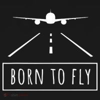 Born To Fly Aviation Pilot Flying Airplane Aircraft Gift Ladies PosiCharge Competitor Racerback Tank thumb 2