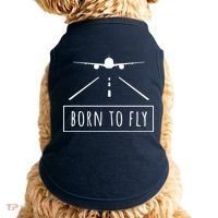 Born To Fly Aviation Pilot Flying Airplane Aircraft Gift Doggie Tank thumb 0