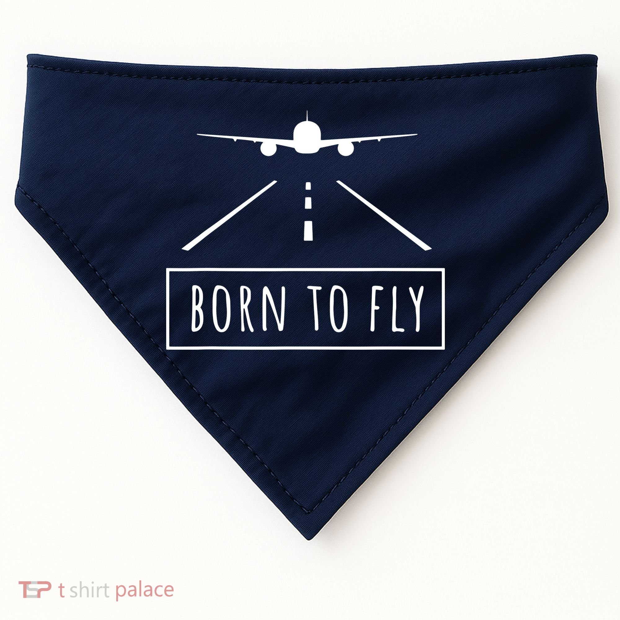 Born To Fly Aviation Pilot Flying Airplane Aircraft Gift USA-Made Doggie Bandana