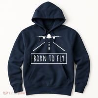 Born To Fly Aviation Pilot Flying Airplane Aircraft Gift Hoodie thumb 0