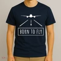 Born To Fly Aviation Pilot Flying Airplane Aircraft Gift T-Shirt thumb 3