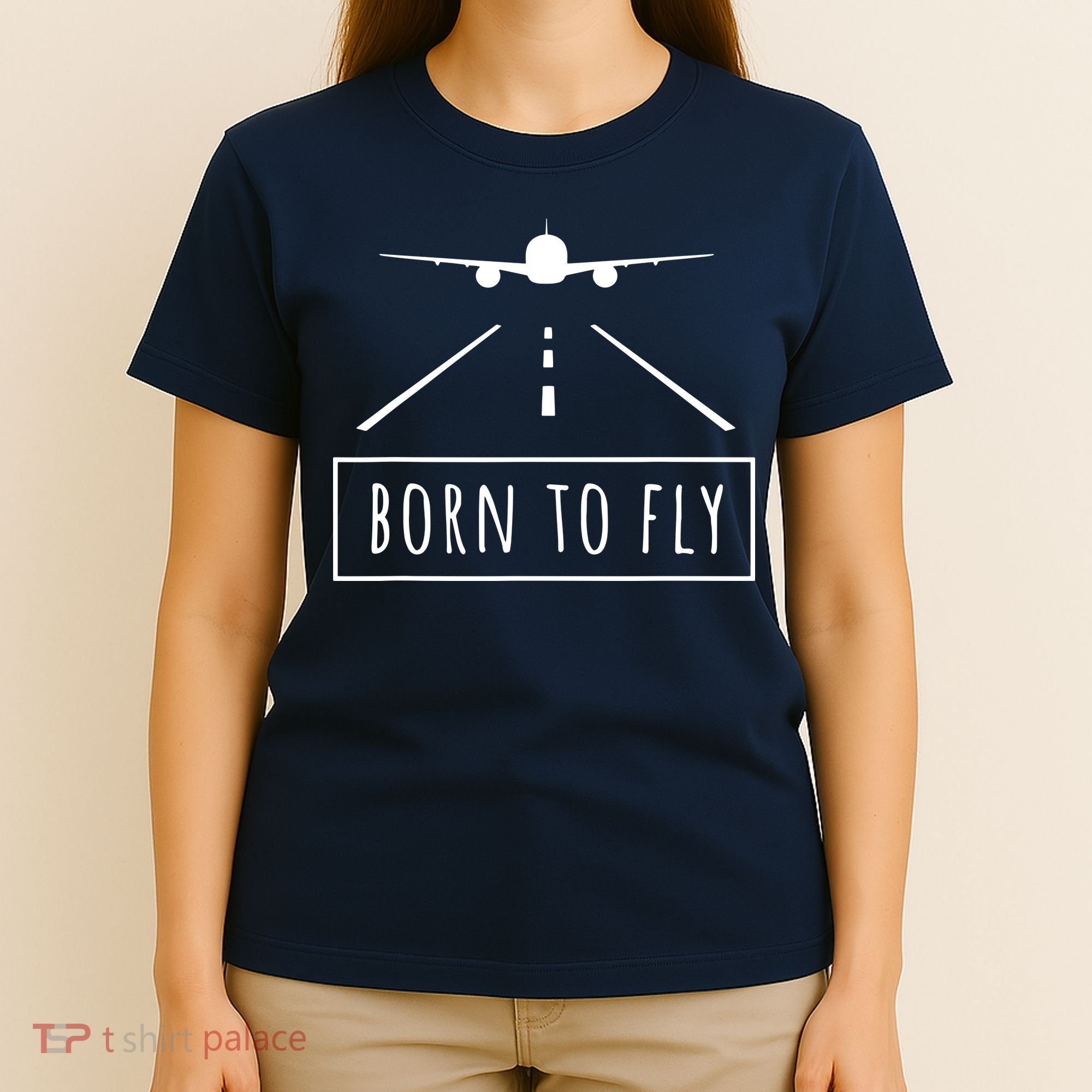 Born To Fly Aviation Pilot Flying Airplane Aircraft Gift T-Shirt
