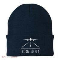 Born To Fly Aviation Pilot Flying Airplane Aircraft Gift Beanie thumb 0