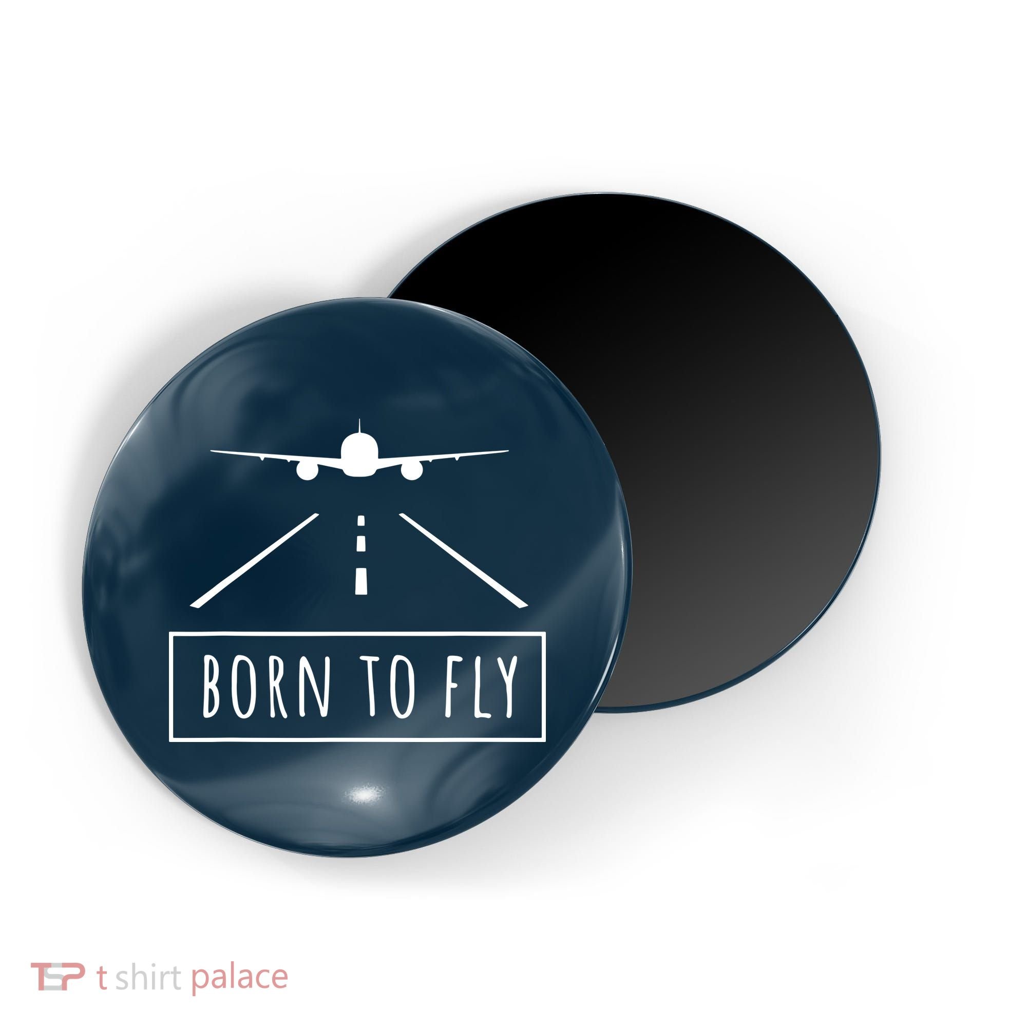 Born To Fly Aviation Pilot Flying Airplane Aircraft Gift Magnet
