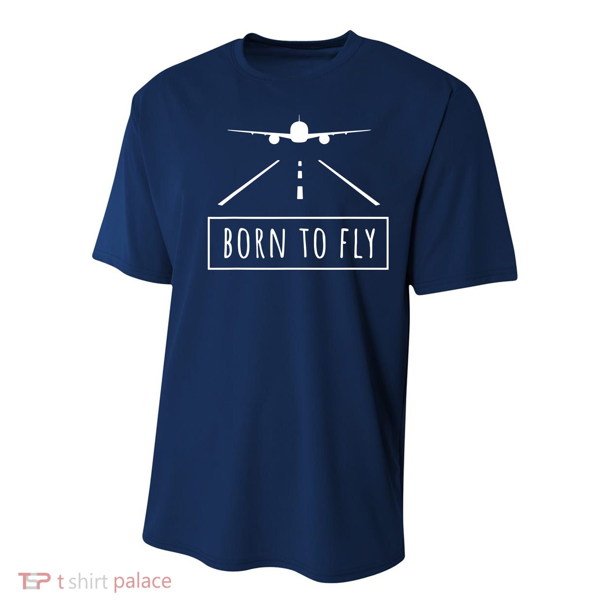 Born To Fly Aviation Pilot Flying Airplane Aircraft Gift Youth Performance Sprint T-Shirt