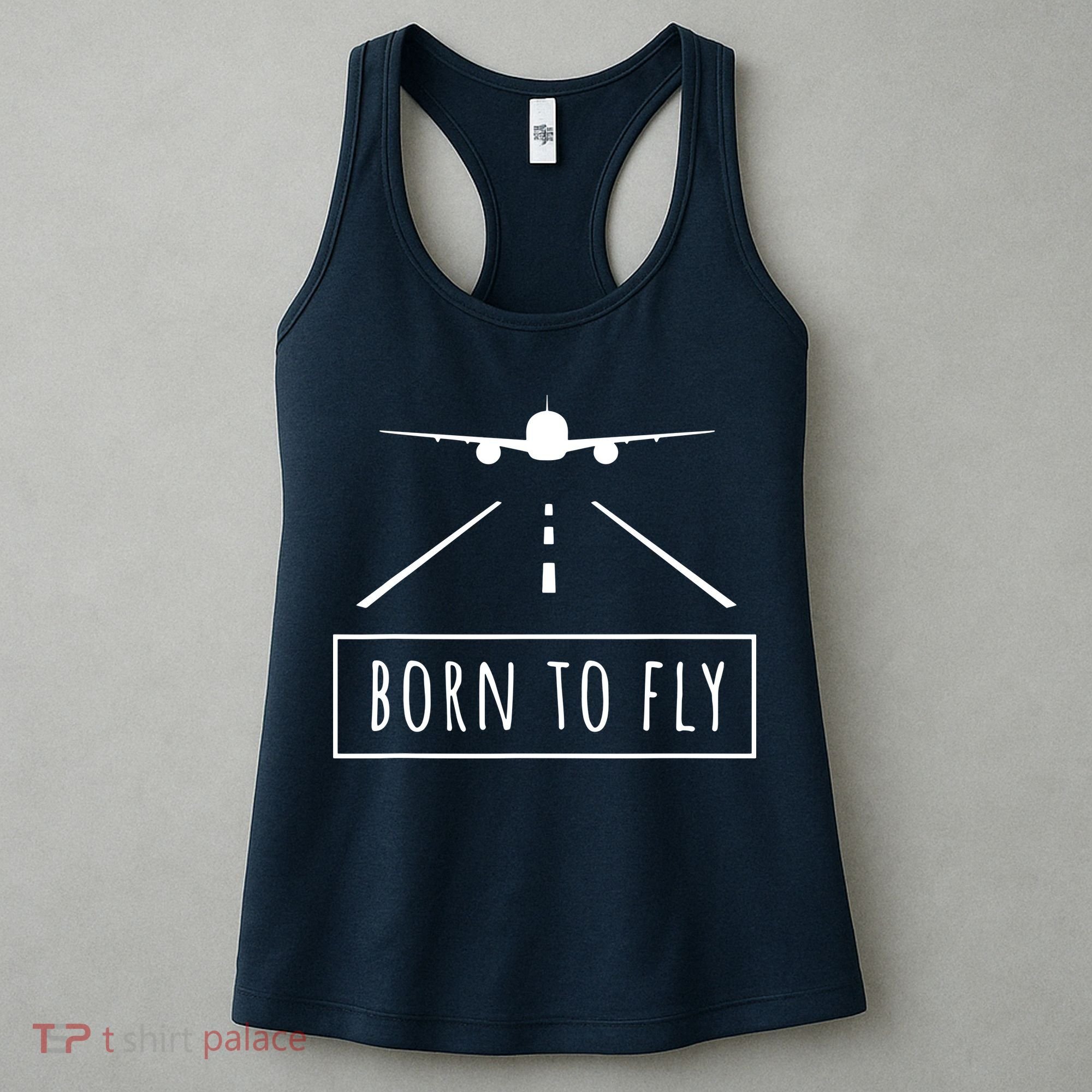Born To Fly Aviation Pilot Flying Airplane Aircraft Gift Women's Tank Top
