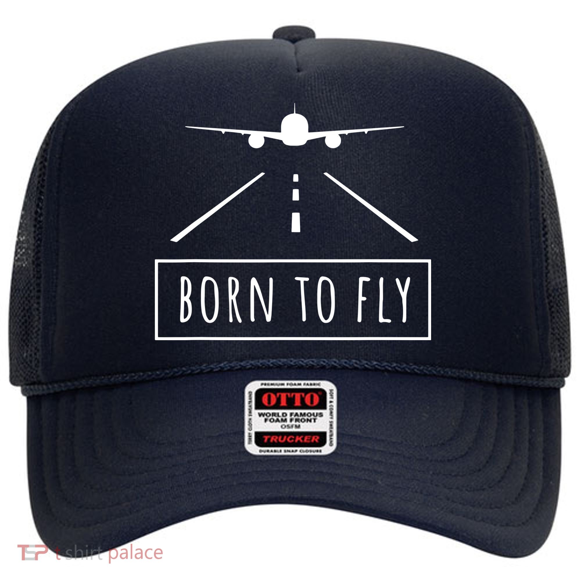Born To Fly Aviation Pilot Flying Airplane Aircraft Gift Hat