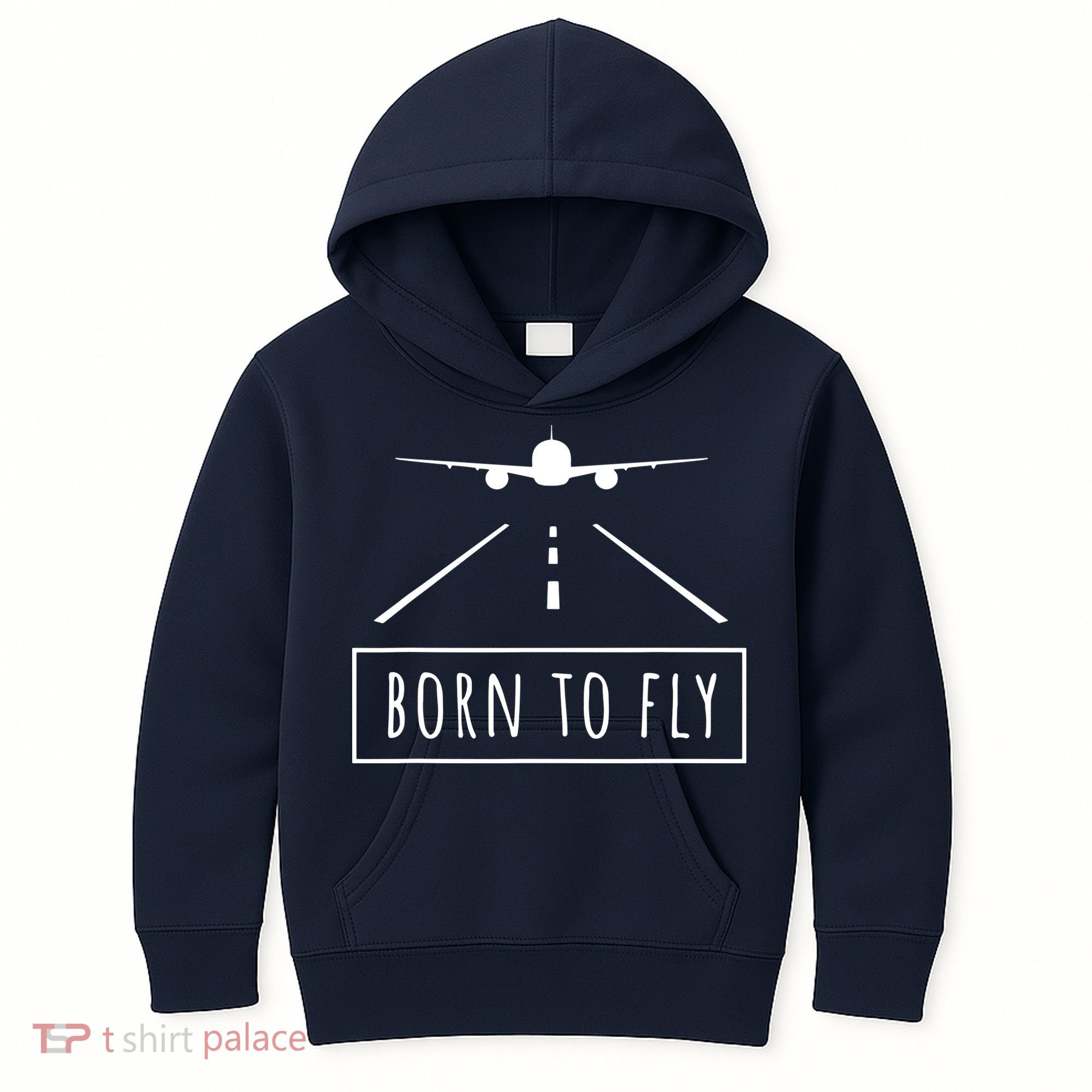 Born To Fly Aviation Pilot Flying Airplane Aircraft Gift Kids Hoodie