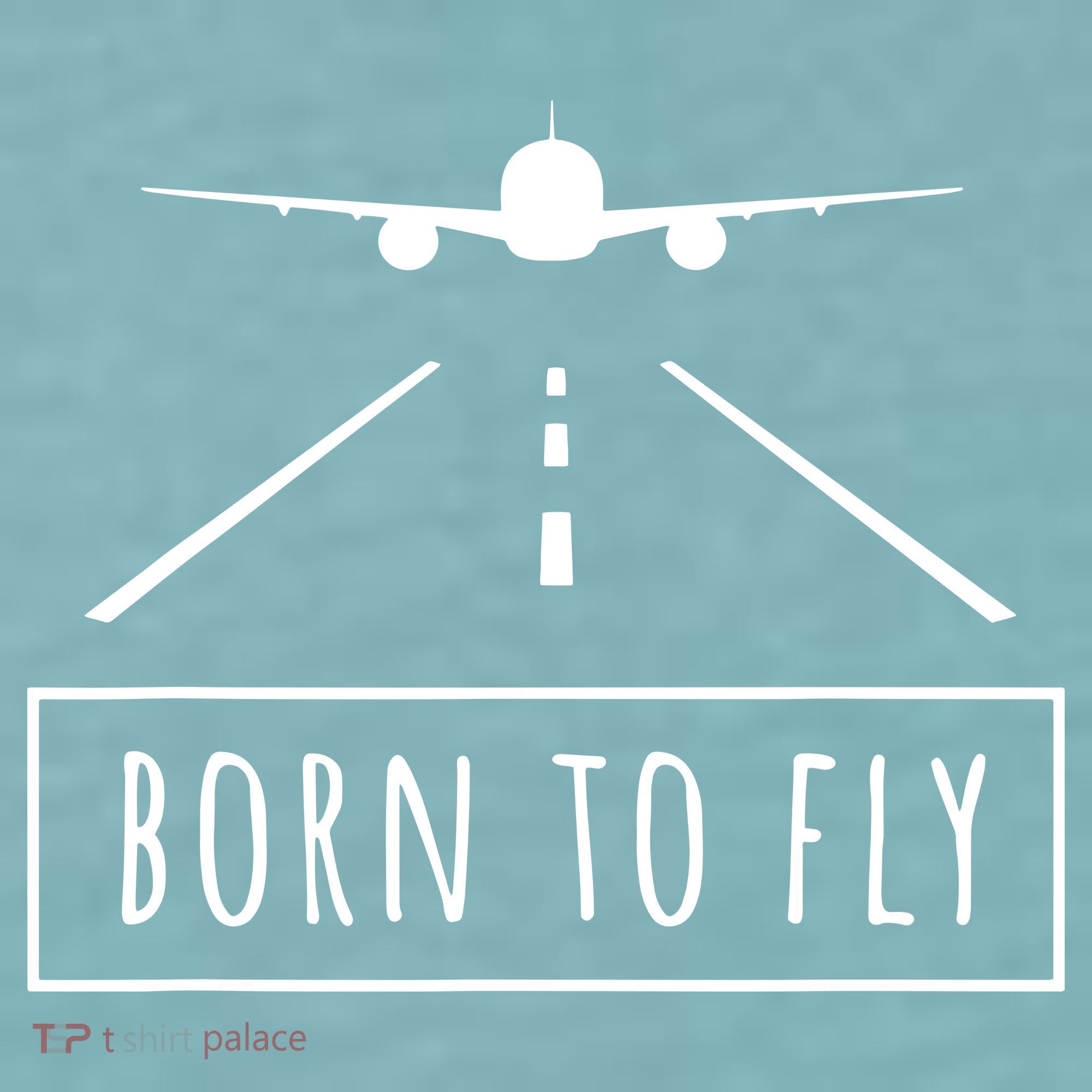 Born To Fly Aviation Pilot Flying Airplane Aircraft Gift Sueded Cloud Jersey T-Shirt