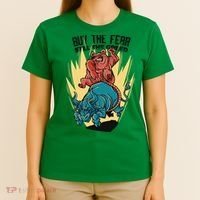 Buy The Fear Sell The Greed Stock Market T-Shirt thumb 4