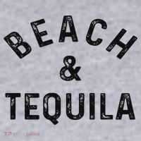 Beach & Tequila Funny Summer Vacation Saying Slogan Women's Sweatshirt thumb 2