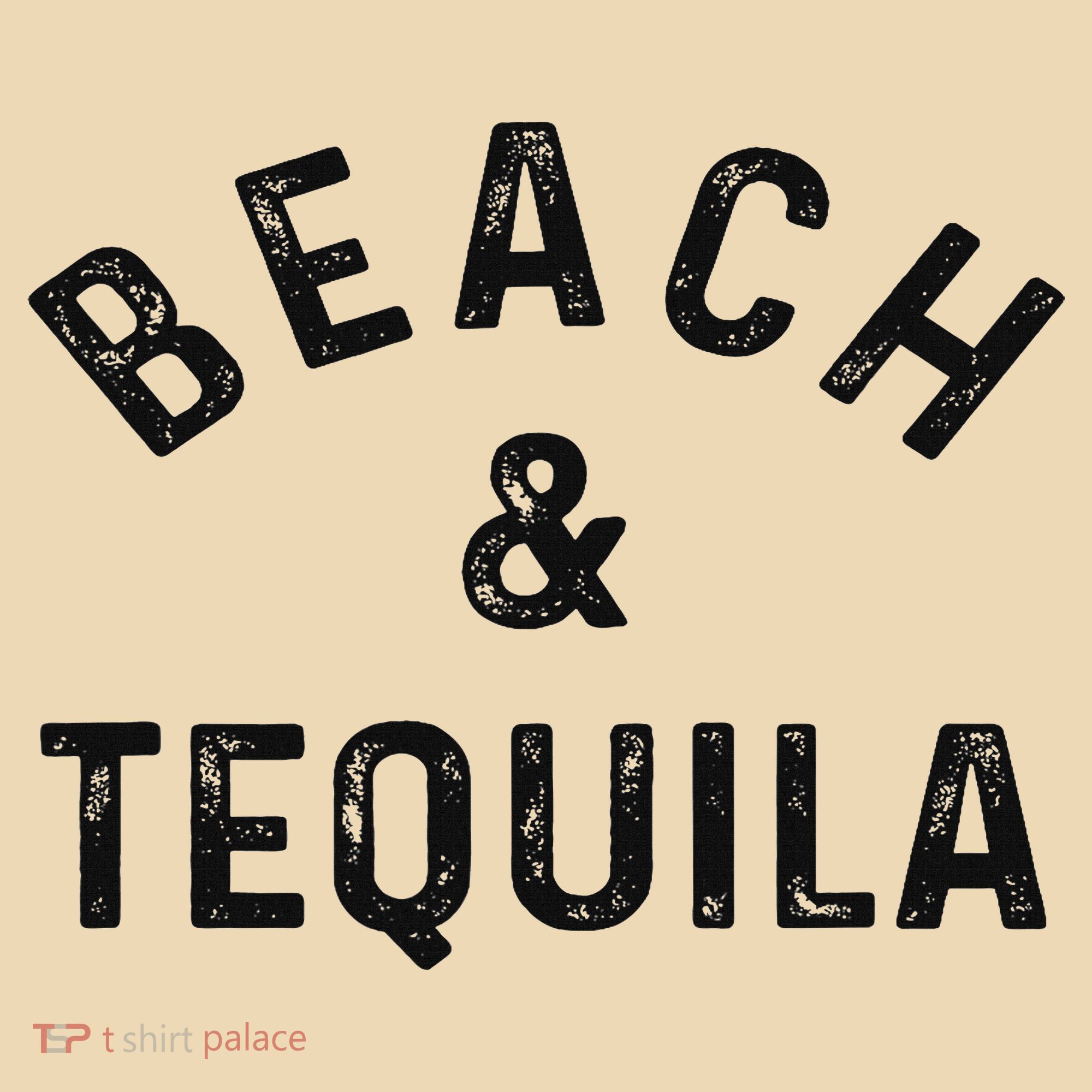 Beach & Tequila Funny Summer Vacation Saying Slogan Tote Bag