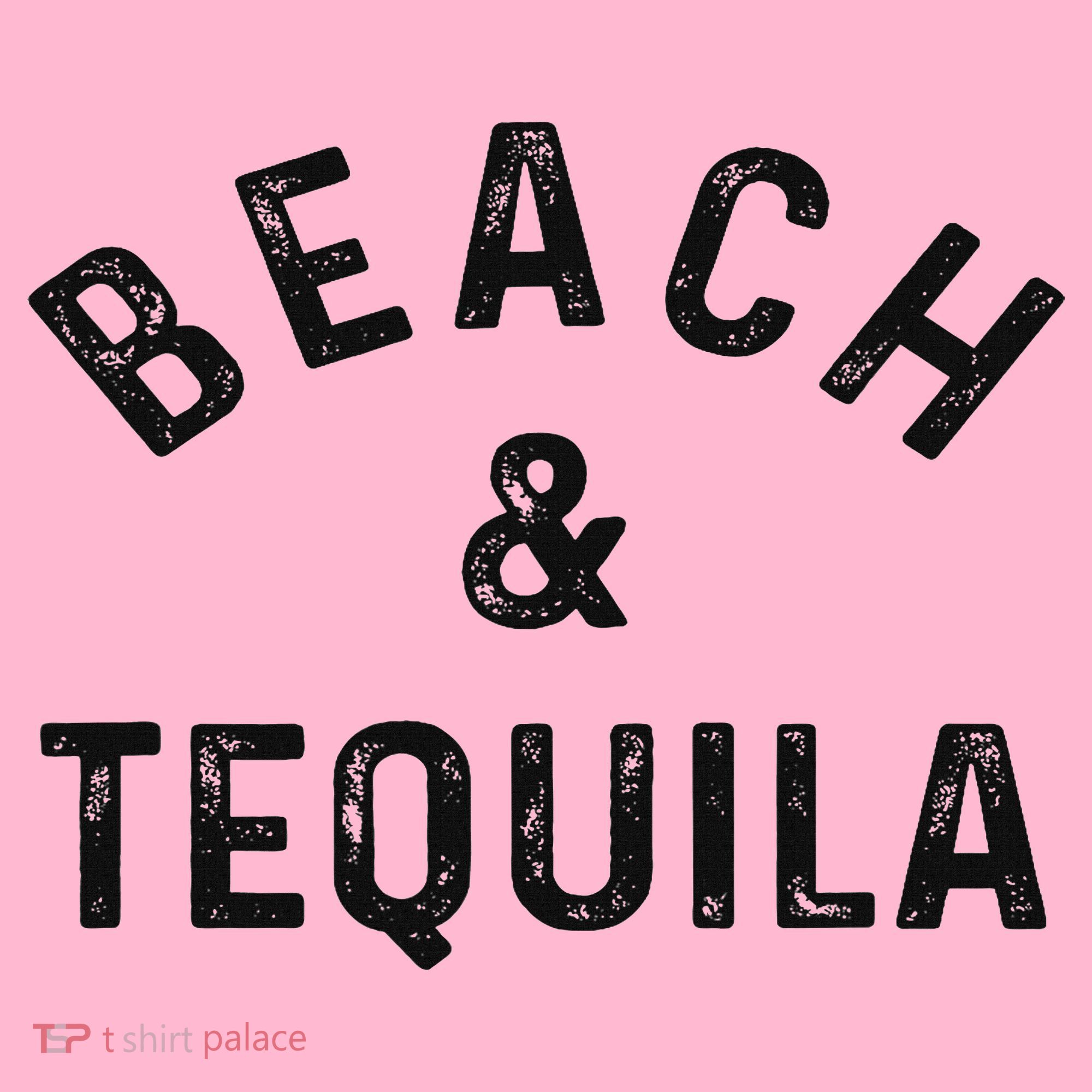 Beach & Tequila Funny Summer Vacation Saying Slogan Coaster