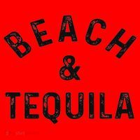 Beach & Tequila Funny Summer Vacation Saying Slogan Santa Hat thumb 1