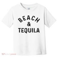 Beach & Tequila Funny Summer Vacation Saying Slogan Toddler T-Shirt thumb 0