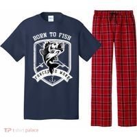 Born To Fish Forced To Work Fisher Man Pajama Set thumb 0