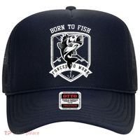 Born To Fish Forced To Work Fisher Man Hat thumb 0
