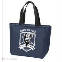 Born To Fish Forced To Work Fisher Man Tote Bag thumb 3