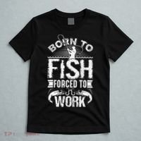 Born To Fish But Forced To Work Funny Fishing Quote T-Shirt thumb 5