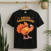 Boujee Thanksgiving Funny Turkey Bougie Boojee Friendsgiving T-Shirt thumb 2