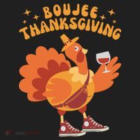 Boujee Thanksgiving Funny Turkey Bougie Boojee Friendsgiving Hat thumb 2