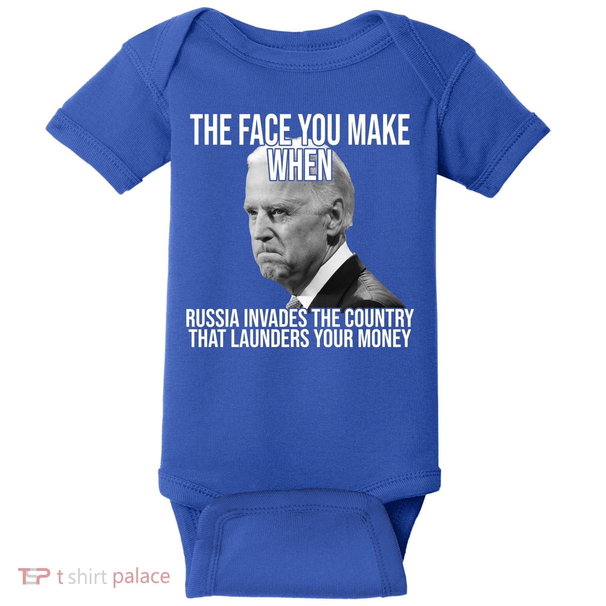 Biden The Face You Make When Russia Invades The Country Baby Bodysuit