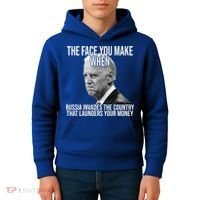 Biden The Face You Make When Russia Invades The Country Kids Hoodie thumb 4