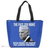 Biden The Face You Make When Russia Invades The Country Tote Bag thumb 0