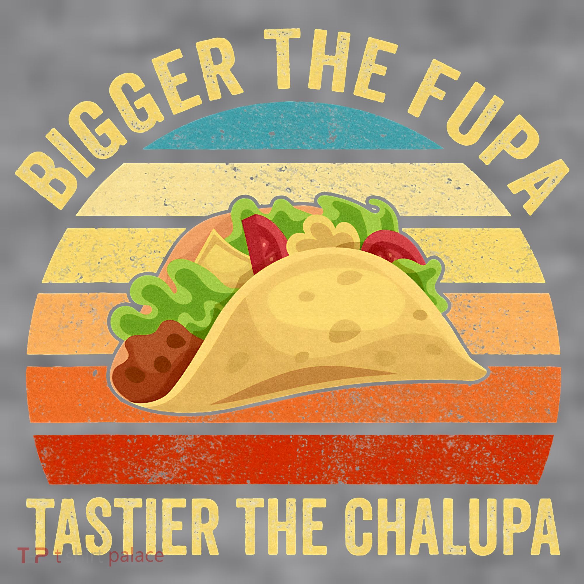 Bigger The Fupa Tastier The Chalupa Women's Racerback Cropped Tank