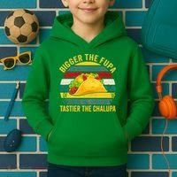 Bigger The Fupa Tastier The Chalupa Kids Hoodie thumb 2