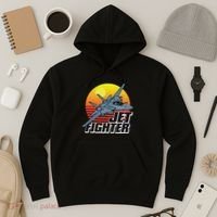 Born To Fly Fighter Jet Plane Airplane Hoodie thumb 3