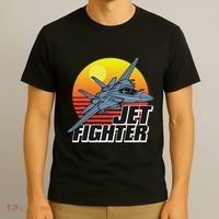 Born To Fly Fighter Jet Plane Airplane T-Shirt thumb 3