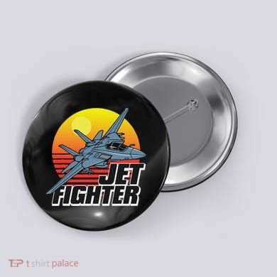 Born To Fly Fighter Jet Plane Airplane Button