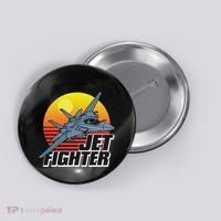 Born To Fly Fighter Jet Plane Airplane Button thumb 0