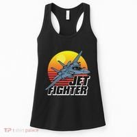 Born To Fly Fighter Jet Plane Airplane Women's Tank Top thumb 0