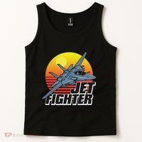 Born To Fly Fighter Jet Plane Airplane Tank Top thumb 2