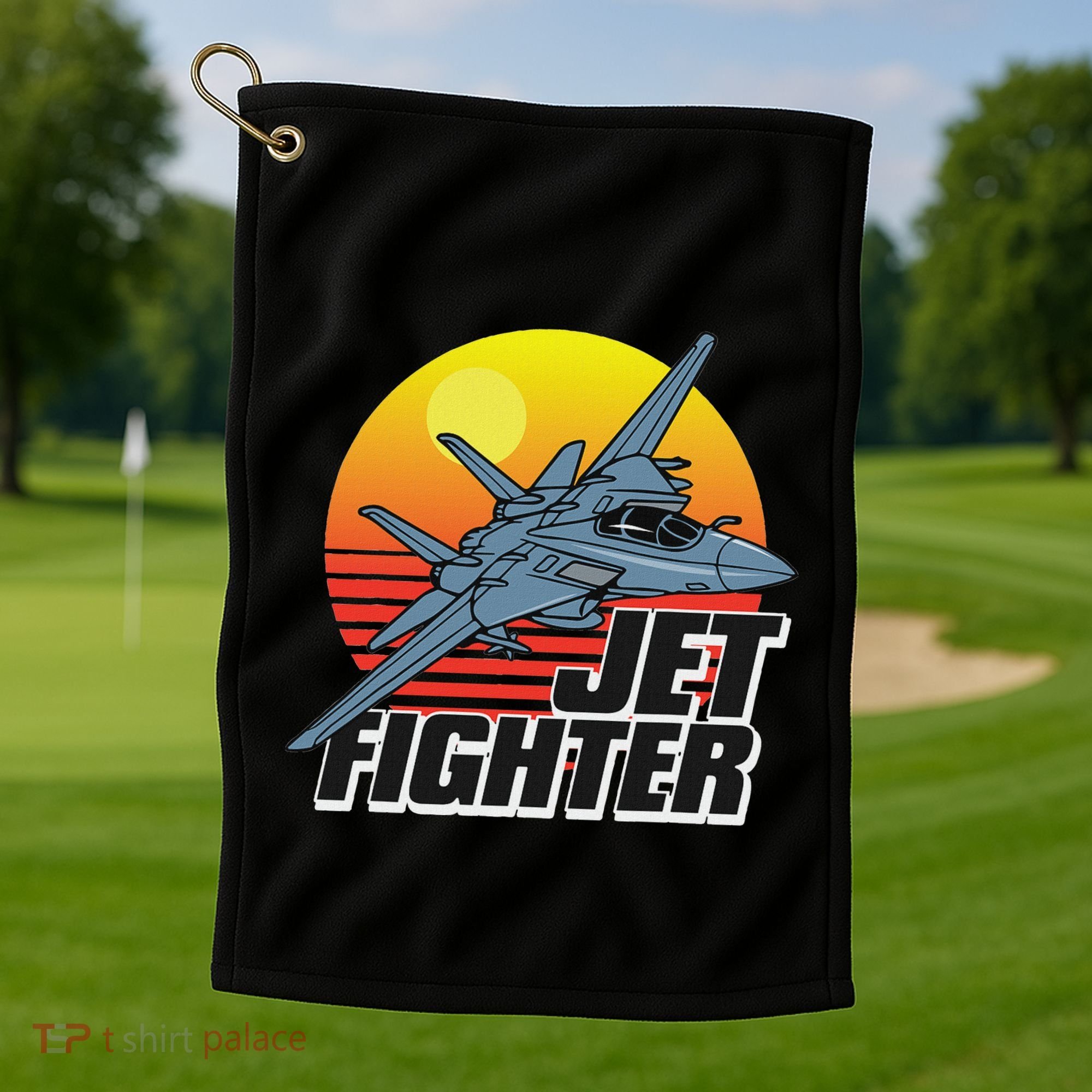 Born To Fly Fighter Jet Plane Airplane Golf Towel