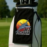 Born To Fly Fighter Jet Plane Airplane Golf Towel thumb 2