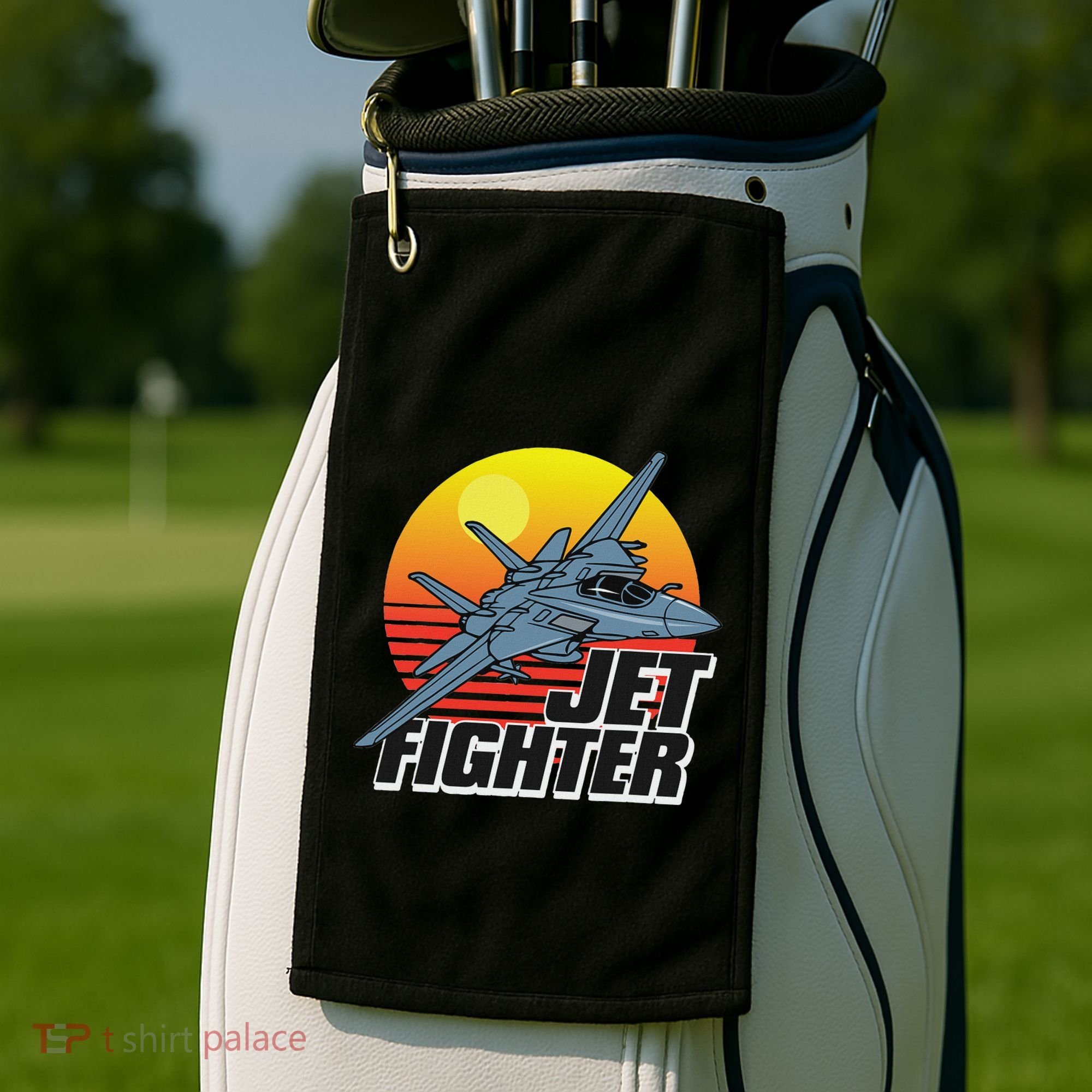 Born To Fly Fighter Jet Plane Airplane Golf Towel