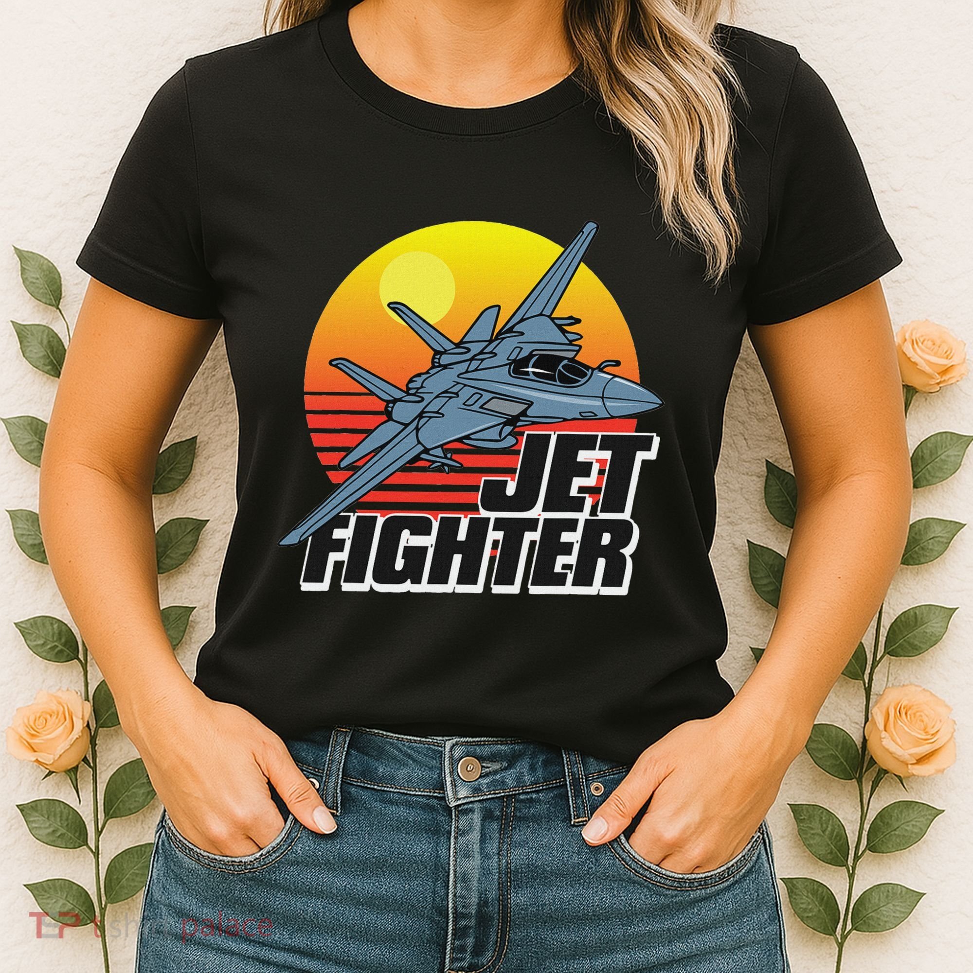 Born To Fly Fighter Jet Plane Airplane Women's T-Shirt